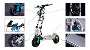 Scooter Eléctrico de Doble Motor <span class=keywords><strong>GSPACE</strong></span> MARS GS8440, Potente Scooter Todoterreno de 7000W, 84V 40Ah, Velocidad de 128KM/H, Marco de Fibra de Carbono - Product Image 6