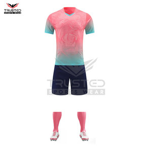 2025-26 Hot Selling Soccer Uniform Short Sleeve 100% Polyester Customized Colors High Quality Quick Dry & Breathable Wholesale - Product Image 1