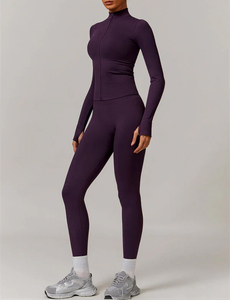 Conjunto de ropa deportiva personalizada de 2 piezas para mujer, y Mallas para Yoga Sujetador deportivo, gimnasio, entrenamiento, traje de Fitness, estiramiento que absorbe la humedad - Product Image 2