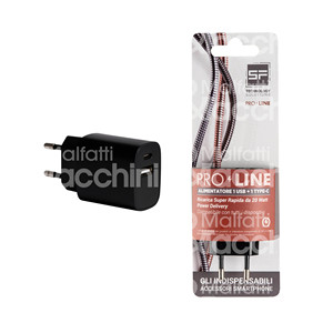 Pro-Line 1 USB + 1 Tipo-C Cargador Súper rápido 20W de carga y entrega de energía - Product Image 1