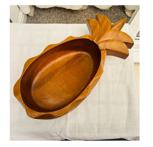 Wood Serving <b>Bowl</b> Pineapple Design Restaurants <b>Dessert</b> Serving Use <b>Bowl</b> Manufacture Lowest Price - Product Image 5