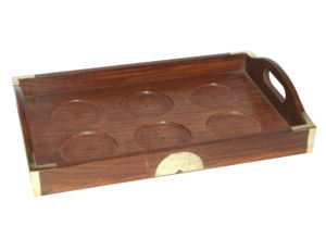 Plateau en bois de qualité supérieure pour thé, café et snacks à usage domestique (AC 5086) - Product Image 5