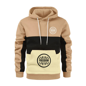 OEM personalizado recién llegado hombres pulóver sudaderas con capucha Patchwork Color polar hombres pulóver con vuelo fuera de estantes sudaderas con capucha - Product Image 1