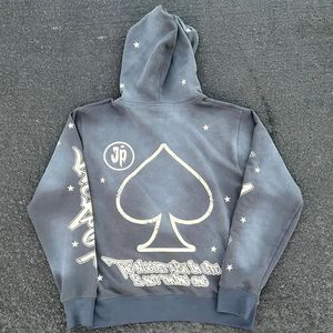 เสื้อฮู้ดซักกรดสำหรับผู้ชายผ้าฝ้าย100% พิมพ์ลายสตรีท GSM 400 - Product Image 5