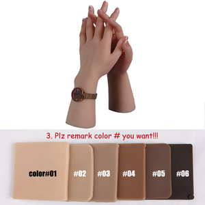 Main de Pratique en Silicone Artificielle Très Réaliste, Mannequin d'Affichage de Bijoux pour Manucures et Prothésistes Ongulaires - Product Image 6