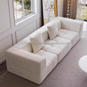 2025 personalizado de alta calidad nube sofá seccional conjunto de muebles de tela blanca cómodo Modular sala de estar sofá conjunto - Product Image 1
