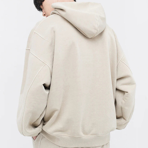 Sudadera con Capucha Personalizada para Hombre, Estilo Casual, Hombros Caídos, Tejido Grueso, 100% Algodón, Forro Polar Transpirable, Sudadera con Capucha para Invierno - Product Image 6