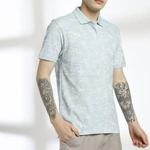 Polos bordados de manga corta de secado rápido para hombre, ropa de verano personalizada de talla grande para hombre, Polo liso vuelto - Product Image 6