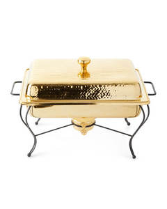 Top Trending Diseñador hecho a mano Buffet Servidor de comida caliente Buffet que sirve Plato de frotamiento Producto de Venta caliente Plato de frotamiento de metal - Product Image 2