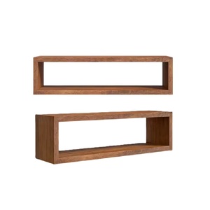 Customized ACACIA Wood Floating Display <b>Shelves</b> Solid <b>Decorative</b> Rack <b>for</b> Home Bathroom Kitchen Living Room Bedroom Workspace - Product Image 1