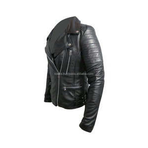 Veste de motard en cuir véritable pour homme, imperméable, respirante et écologique - Product Image 3