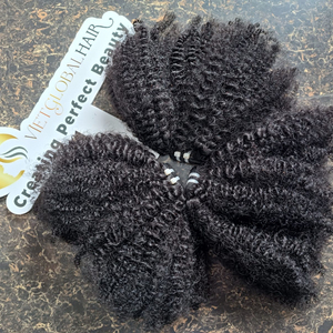 Nuevas extensiones de cabello rizado tejido doble dibujado calidad Premium 100% cabello humano crudo precio al por mayor - Product Image 1