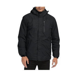 Chaqueta cortavientos revestida personalizada al por mayor con cuello levantado transpirable de talla grande impermeable logotipos personalizados y colores - Product Image 4