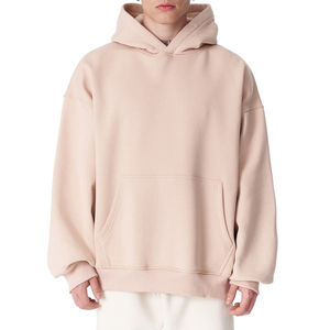 Pull à capuche en coton 100% pour hommes, vêtements de sport décontractés, Logo personnalisé, coton mélangé, teint uni, pour l'hiver - Product Image 1