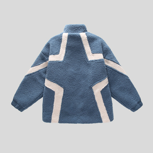 Veste polaire Sherpa unisexe avec logo personnalisé OEM Streetwear élevé, veste polaire Sherpa à la mode, sweat-shirt chaud zippé, manteau pour hommes - Product Image 3