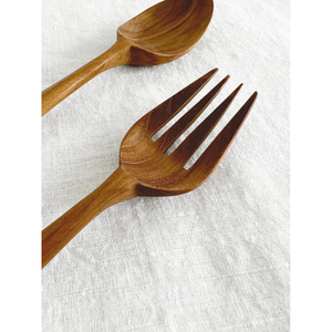 Newell vente en gros élégant Eco couverts en bois cuillère et fourchette ensemble pour la fête écologique couteau fourchette cuillère pour la maison hôtel Caffe salle à manger - Product Image 2