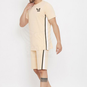 Quantité minimale de commande bas Respirant Hommes T-shirts & Shorts Ensemble Street Wear Solide Couleur Hommes T-shirts & Shorts Ensemble - Product Image 2