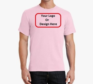 T-shirt 100% coton de haute qualité T-shirt à col rond en coton pour hommes sur la taille - Product Image 1
