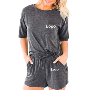 Comfortable <b>and</b> Stylish <b>Women's</b> <b>T</b>-<b>Shirt</b> <b>and</b> Workout <b>Shorts</b> <b>Sets</b> Perfect for Gym Yoga, <b>and</b> Casual Wear 100% Cotton <b>Women's</b> <b>Sets</b> - Product Image 5