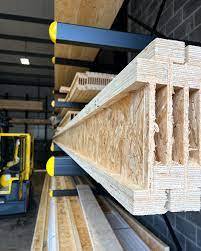 Viga I de madera de haya para madera personalizada, viguetas I de madera de álamo para uso pesado - Product Image 2