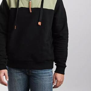 Sweats à capuche quart de fermeture éclair pour hommes en plein air motif à carreaux vêtements d'hiver col montant tissu polaire teint en vrac disponible - Product Image 4