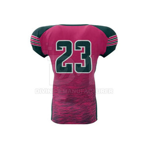 ชุดยูนิฟอร์มอเมริกันฟุตบอลชายขายดีที่สุด ออกแบบเองได้ แขนสั้น ระบายอากาศได้ดี ไซส์ใหญ่ สำหรับฤดูร้อน ผลิตจากโพลีเอสเตอร์ 100% คุณภาพสูง - Product Image 2