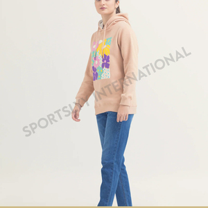 เสื้อฮู้ดผ้าฝ้ายเนื้อบางเบา ปักลายแบบมืออาชีพ สำหรับผู้หญิง ระบายอากาศได้ดี ไม่หดตัว รับทำโลโก้ OEM ลดราคาช่วงฤดูหนาว - Product Image 2