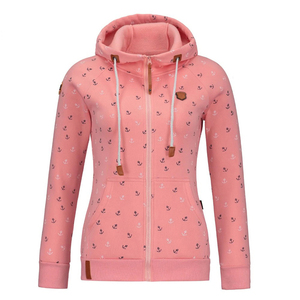 Hoodies d'automne pour femmes Sweatshirts à capuche imprimés à manches longues avec cordon de serrage Sweatshirts Femme Patchwork à capuche avec poche - Product Image 3