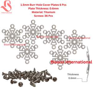 Placa Quirúrgica de Titanio BISONS para Implantes Craneales en Neurocirugía, con Orificios para Fresas, Certificación CE, Tamaño Personalizable, Venta al por Mayor - Product Image 3