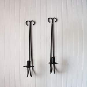 Traditional Iron Candle <b>Sconces</b> Timeless Decorative <b>Lighting</b> For Classic Heritage Home Interior Styling - Product Image 3