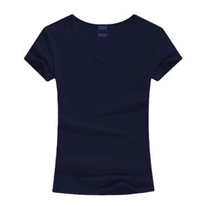 Camisetas con cuello en V de primera calidad, diseño personalizado, opciones OEM, camisetas con cuello en V para mujer - Product Image 3