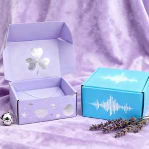 Boîtes d'expédition biodégradables personnalisées pour l'emballage artisanal de bibelots petite boîte postale d'expédition en carton ondulé vente en gros - Product Image 1
