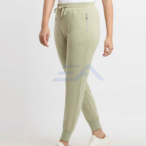 Pantalones Casuales de Mujer al por Mayor, de Poliéster/Algodón de Alta Calidad, con Frente Plano, Estampados con Logotipo de Marca Personalizada para Invierno - Product Image 4