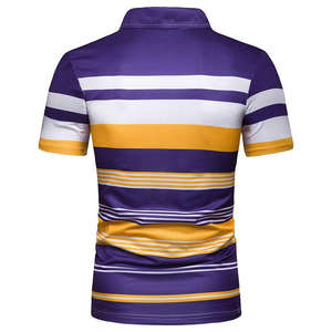 Polo liso para hombre, camisetas de polo de golf informales deportivas de manga corta en blanco para venta al por mayor, ropa informal y de negocios, patrón sólido - Product Image 6