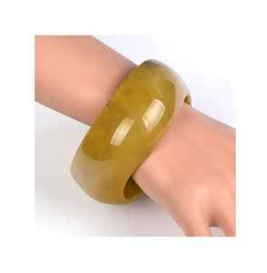 Venta al por mayor barato Vintage en forma de resina artesanía único abstracto textura brazalete accesorios para joyería al por mayor único Vintage - Product Image 6