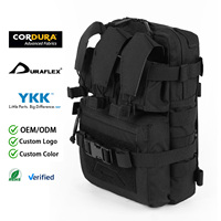 Pochette tactique d'hydratation à fixation zippée pour panneau dorsal, sac d'assaut modulaire Molle pour porte-plaque V5, combat extérieur
