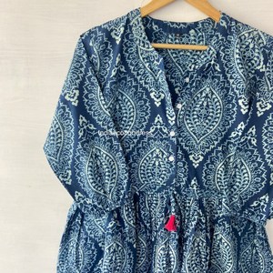 Robe d'été pour femmes, tissu en coton respirant, design élégant et décontracté, coupe confortable, parfaite pour tous les jours et les journées ensoleillées - Product Image 4
