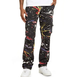 กางเกงสำหรับผู้ชายกางเกงผู้ชายกางเกงดีไซน์ใหม่สำหรับผู้ใหญ่ย้อมสีล้วนมีคุณภาพสูงชุดเดรสกีฬา - Product Image 1