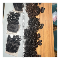Paquetes de cabello Remy indio 100% cabello humano virgen sin procesar ondulado hinchable suministro al por mayor de extensiones de fábrica