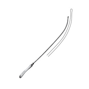 Sonde utérine Martin de haute qualité en acier inoxydable Instruments de diagnostic de gynécologie incurvés rigides manuels 30cm - Product Image 3