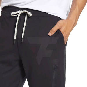 Pantalon de jogging décontracté pour homme 100% coton longueur genou coupe skinny pour gym fitness course d'automne entraînement - Product Image 2