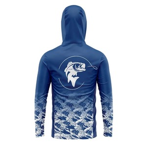 Vêtements et accessoires à séchage rapide avec logo personnalisé, marque OEM, sweat-shirt de pêche avec col, chemise de pêche en polyester, vêtements de pêche - Product Image 2
