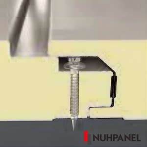 Panel Sándwich Prizma para Fachada, PIR Ecológico, Resistente al Fuego, para Revestimiento de Paredes Exteriores Industriales Aisladas, Baños - Product Image 4