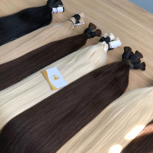 Venta de fábrica de cabello humano Remy 100% Indian Temple Blonde #60 Precio al por mayor Envío gratis para pedidos 100kg Oferta por tiempo limitado - Product Image 1