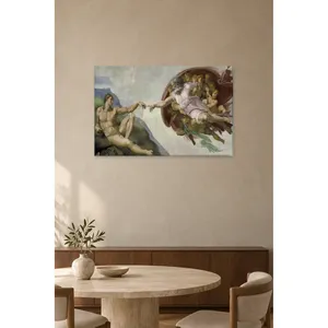 Fida Michelangelo La création d'Adam Impression sur toile - Product Image 1