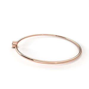 18k <b>Gold</b> Lab Grown Diamond 0.09ct Round Unisex Bracelet-Elegant & Dazzling - Product Image 5