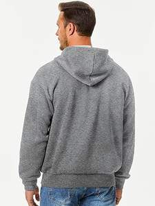 Sudaderas con capucha informales de invierno para hombre, Color sólido, 100% algodón, forro polar, tejido, ajuste Regular, secado rápido y transpirable, alta calidad - Product Image 2