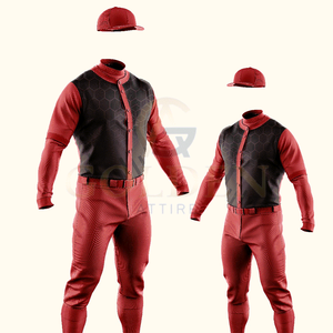 Prix d'usine, haute qualité, vente chaude, uniforme de baseball personnalisé pour hommes, vêtements de sport, maillot de baseball brodé - Product Image 1