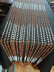 Handmade Eco-Friendly Modern Decorative Beaded Wave Curtains for Door <b>Windows</b> Room Divider <b>Hanging</b> Interior Craft Curtain Panels - Product Image 2