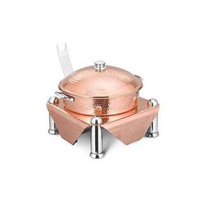 Heavy Food Container Large Space Food Container Multi Specification Unique Hammered Dishes Dinnerware Copper Chafing Dish - Product Image 3